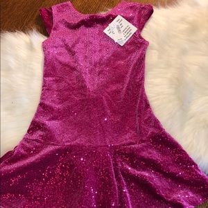 NWT Girls Pink Sparkle Dress